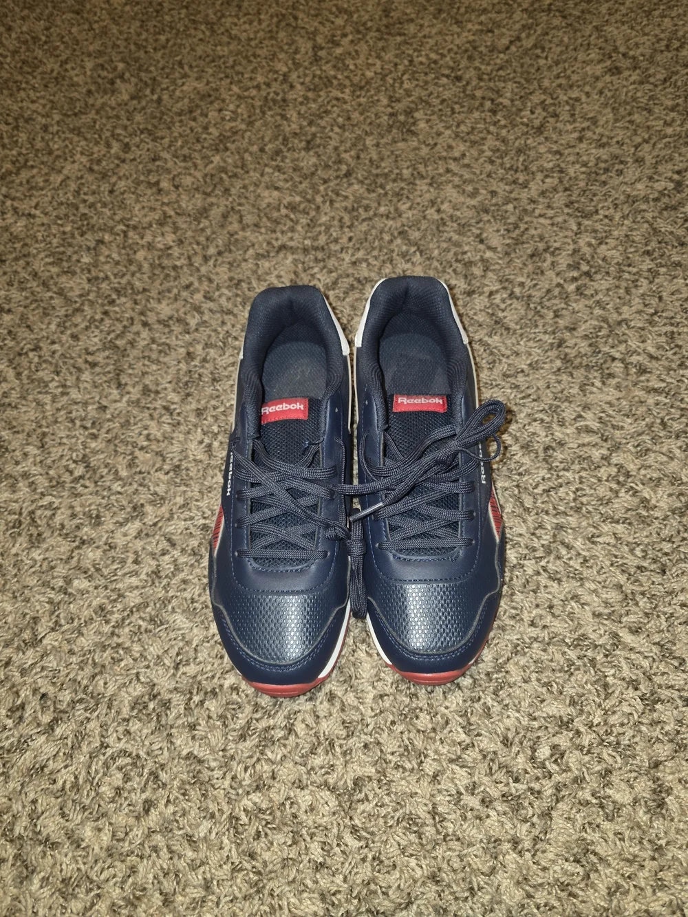 Reebok Royal Classic Jogger 3.0 Navy Red Youth Size 4 / Women's 5.5